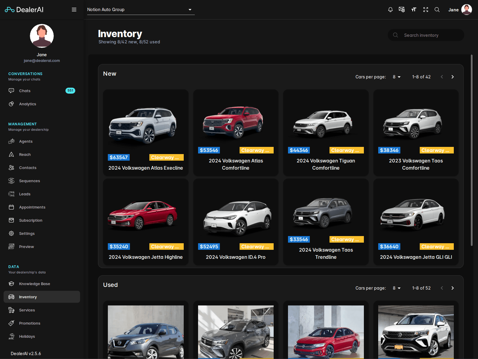 Inventory overview